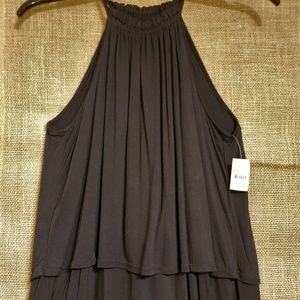 NWT Sleeveless Black Top LOFT